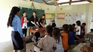 Global Peace Foundation Cambodia volunteers teach English