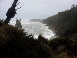 The jutting coastal line and every-changing tide made the Olympic Coast difficult to navigate without a map.