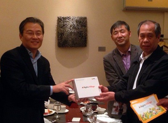 Dr. Cruz of the Philippines Carabao Center met with GPF Korea, Kyung Eui Yoo. 