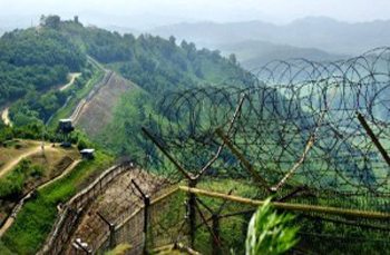DMZ Fence that Divides Korea in Half