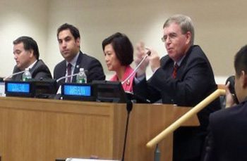 Jim Flynn at the UN