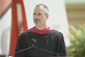 Steve Jobs delivered the commencement address at Stanford University in 2005.