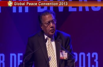 Manu Chandaria at Global Peace Convention Malaysia 2013