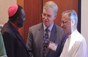 Jim Flynn and Bishop Sunday at the Global Peace Leadership Conference Nigeria