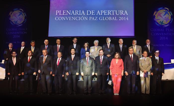 Fourteen former presidents of Latin America convened at the Global Peace Convention 2014 under the theme "Roadmap for National Transformation."