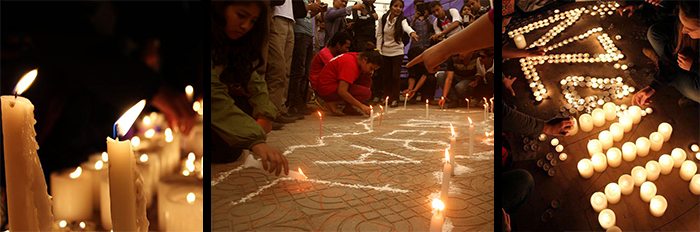 Candle vigils in Nepal and New Zealand, and messages of hope and encouragement have come from around the world to express the solidarity of our human family.