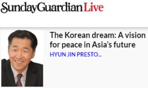 The Korean dream: A vision for peace in Asia’s future