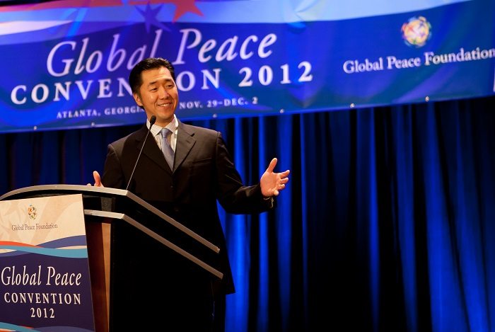 Hyun Jin Moon, Hyun Jin Preston Moon, Hyun Jin P. Moon, Global Peace Foundation, Global Peace Convention, moral and innovative leadership, Dr. Hyun Jin Preston Moon Global Peace Convention 2012 Atlanta