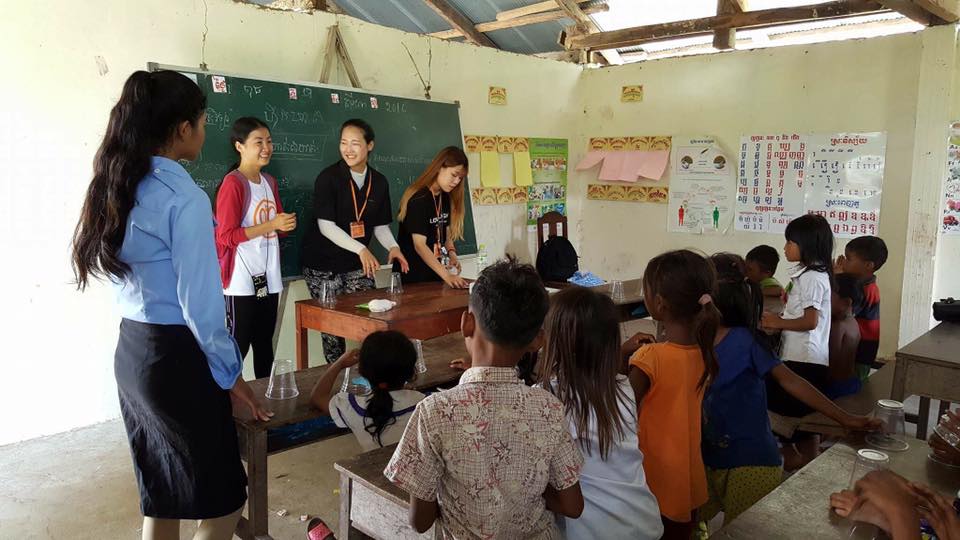 Cambodia, all lights, GPF, school