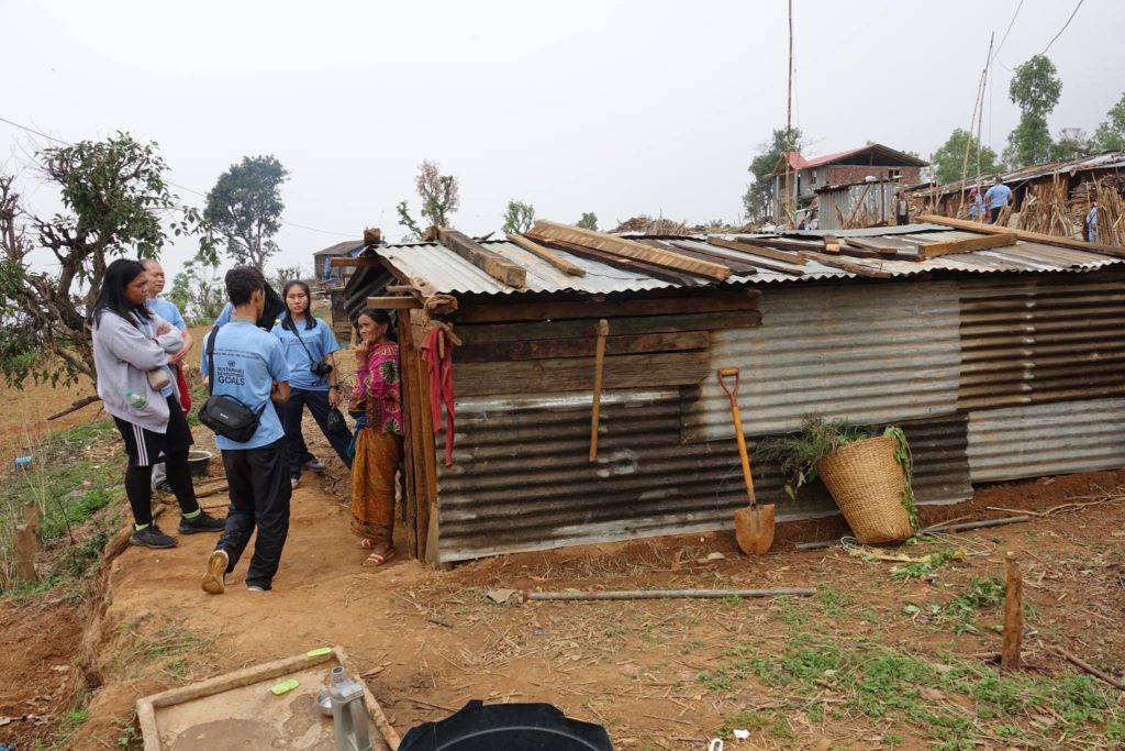 GPYE delegates meeting villagers