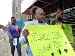 CCE youth peacefully protesting against violence in Jersey City CCE youth peacefully protesting against violence in Jersey City