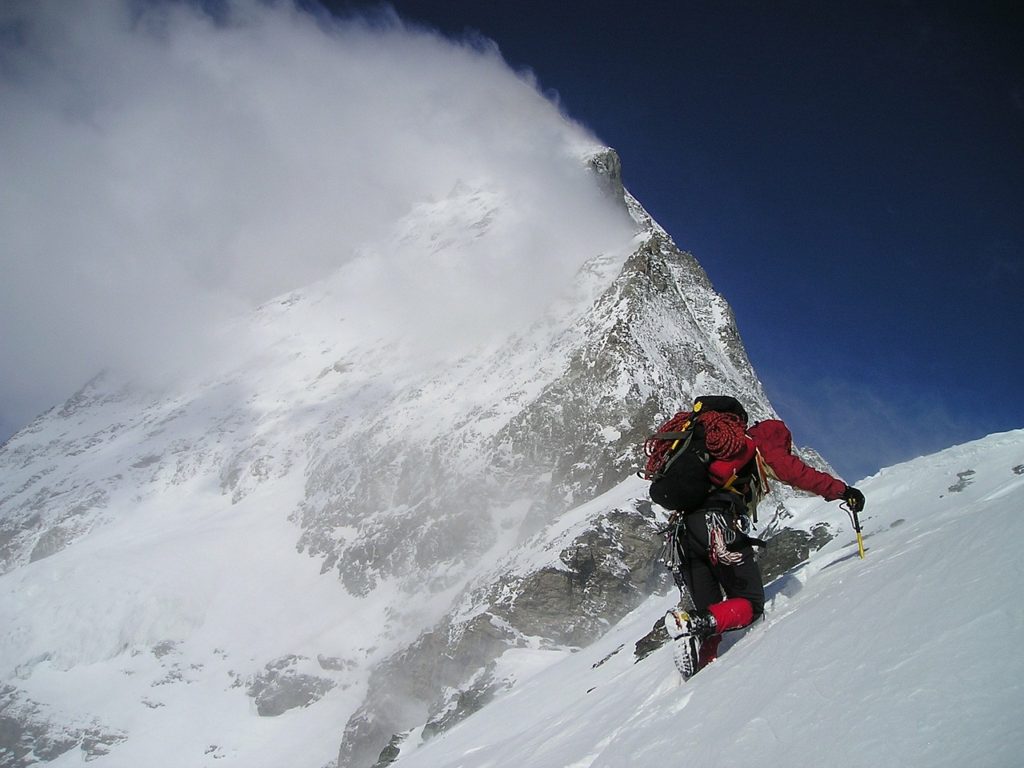 Mountain climber-Matterhorn-Swiss Alps