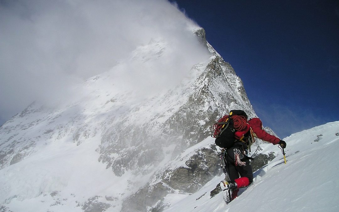 Mountain climber-Matterhorn-Swiss Alps