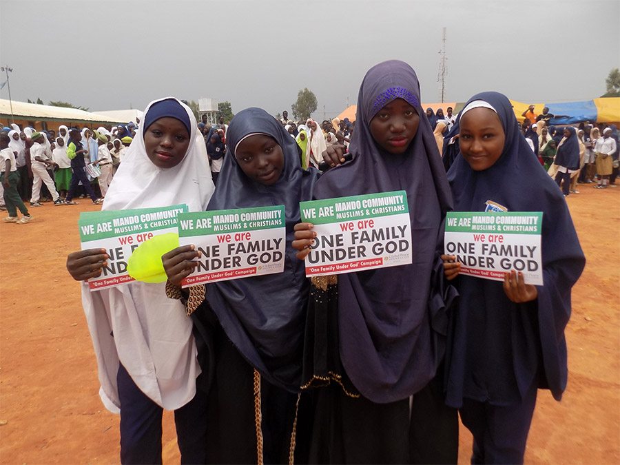 women showing support for One Family under God Campaign