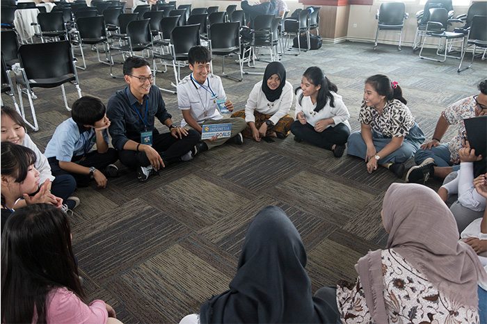 "peace circles" at the Interfaith Assembly in Indonesia