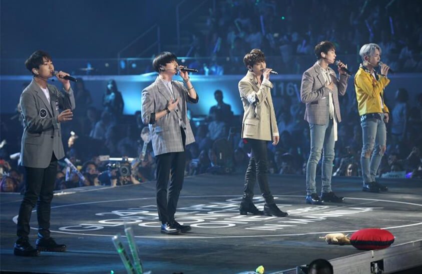 K-Pop stars SHINee performance, One K Global Peace Concert in Manila, the Philippines