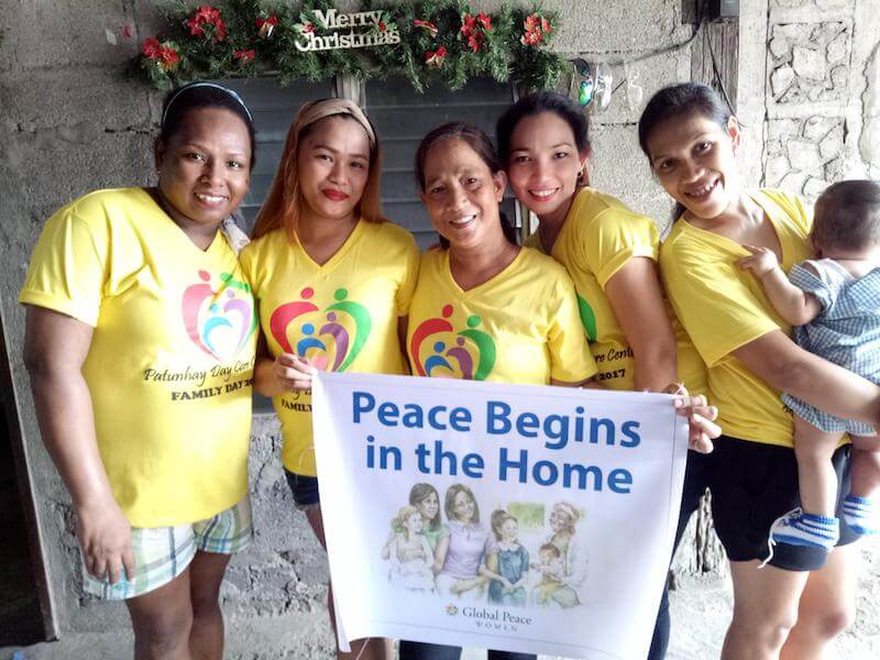 women and families-pictures-"Peace Begins in the Home