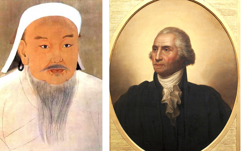 Genghis Khan and George Washington