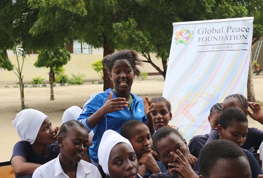 Rabia at youth workshop in Tanzania